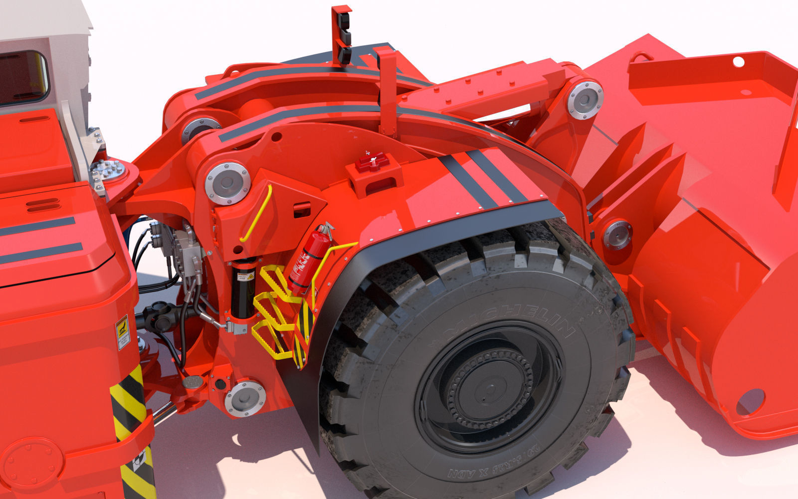 Underground Mining Loader LH621 3D model_18