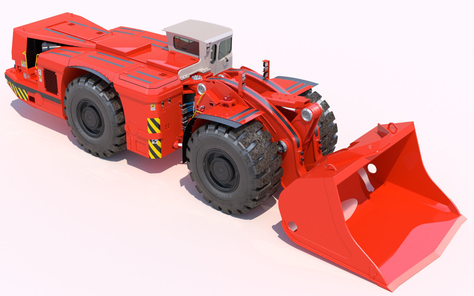 Underground Mining Loader LH621 3D model_9