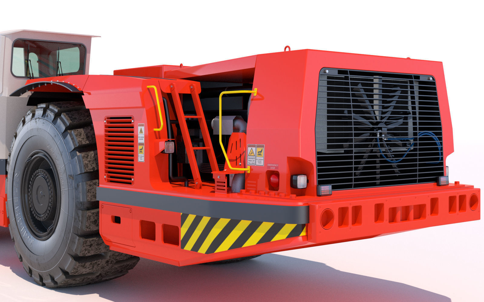 Underground Mining Loader LH621 3D model_13