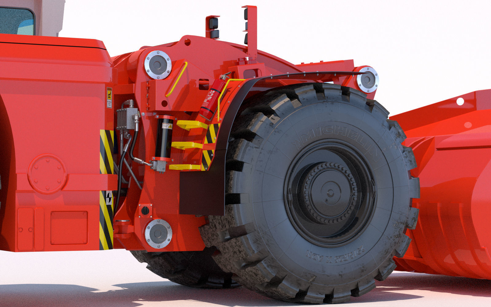 Underground Mining Loader LH621 3D model_12