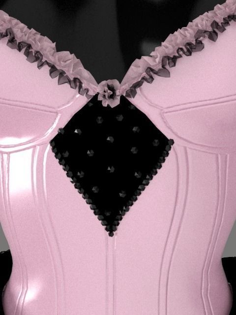 Female corset 3D model_5