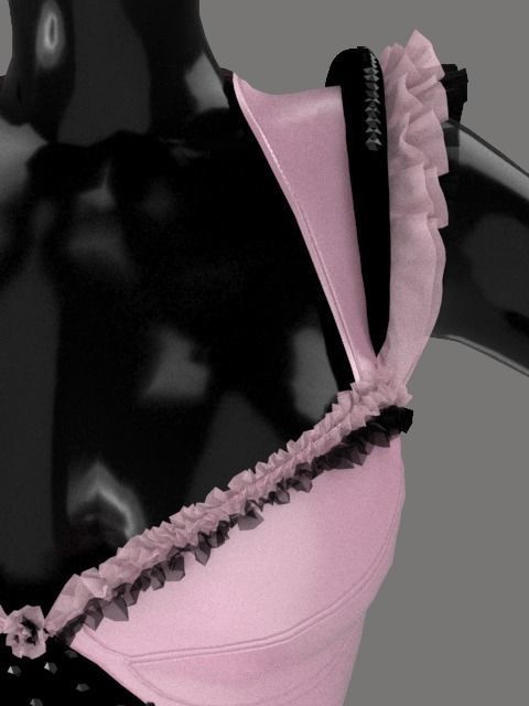 Female corset 3D model_4