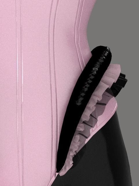 Female corset 3D model_3