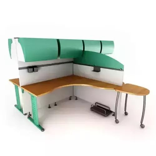 Wood Metal Office Desk