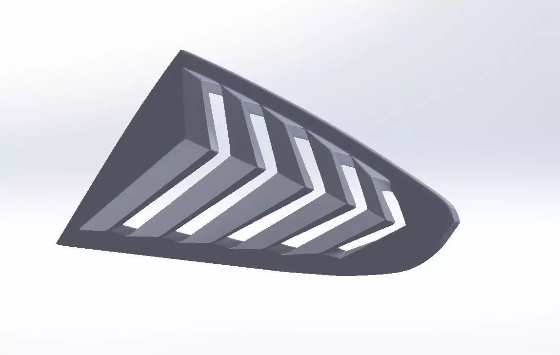 Glass cover for mustang rc 3D print model_1