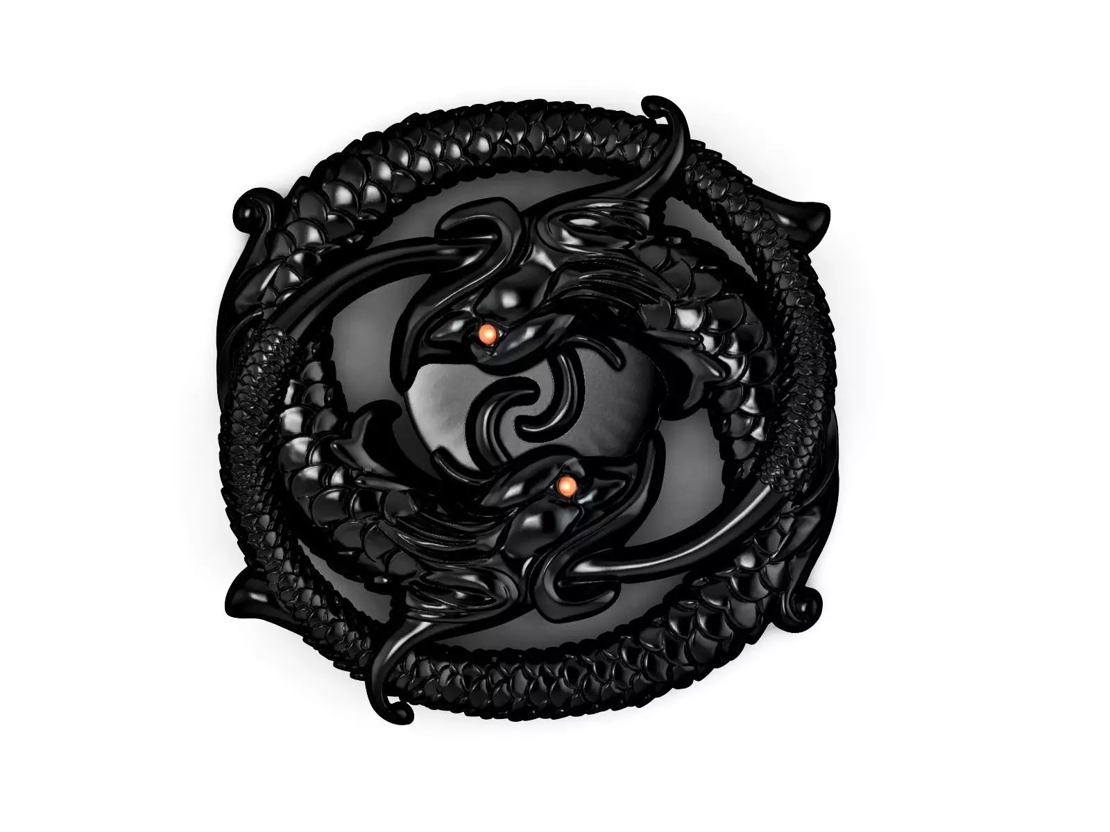 Dragon pendant 3D print model_0