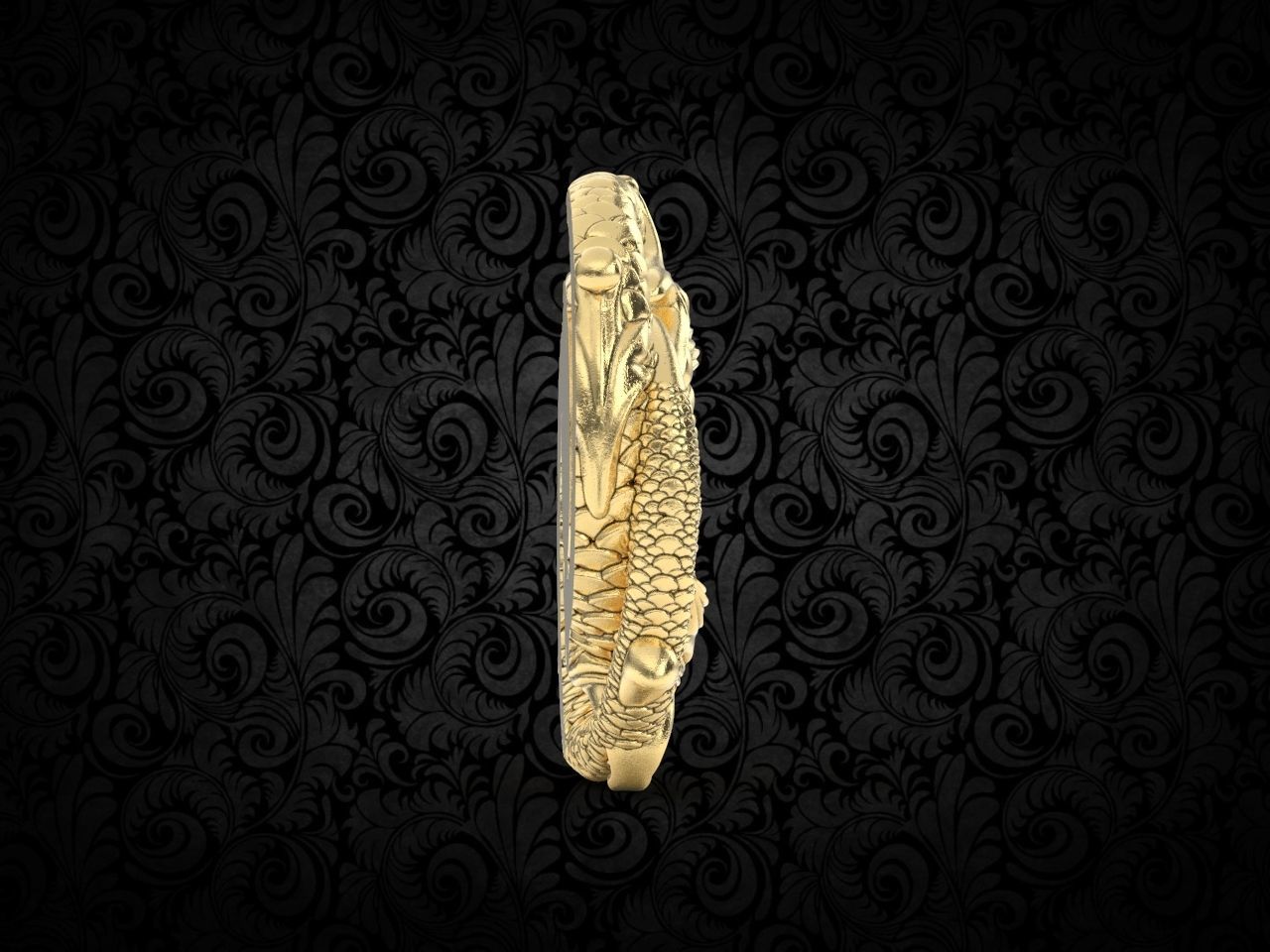 Dragon pendant 3D print model_7