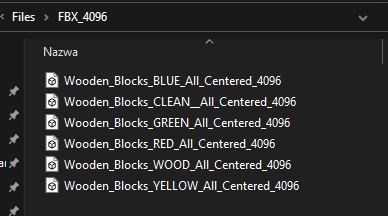 Wooden Blocks - Alphabet and Numbers - Unreal Engine Low-poly 3D model_22