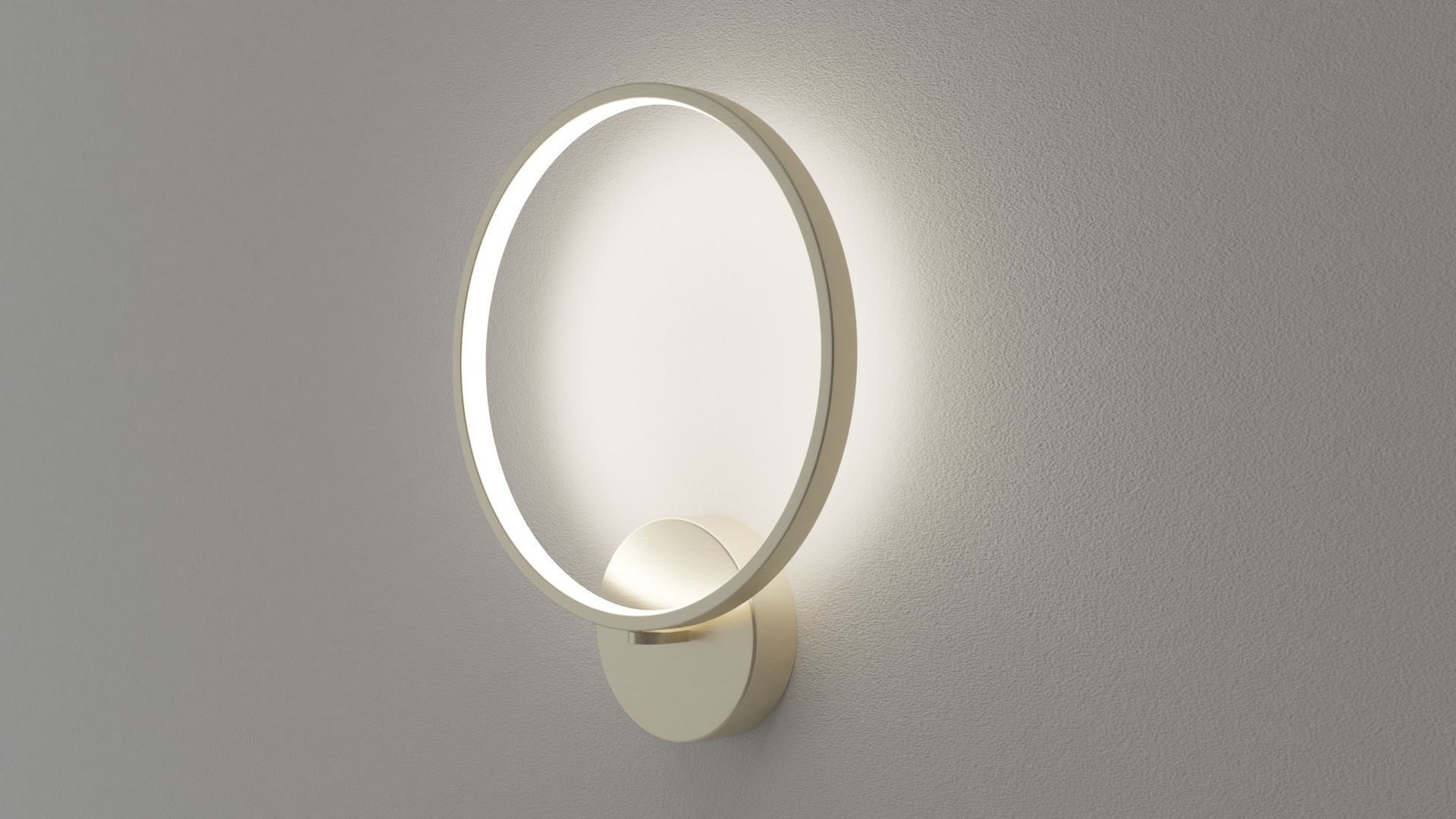 CHEAP MODELZ  Golden circle wall lamp 3D model_4