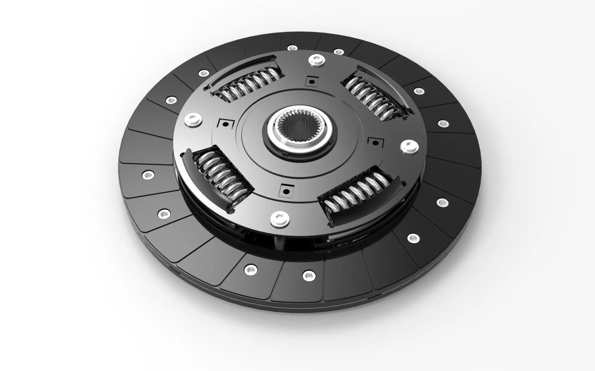 Clutch With Fly-Wheel 3D model_0