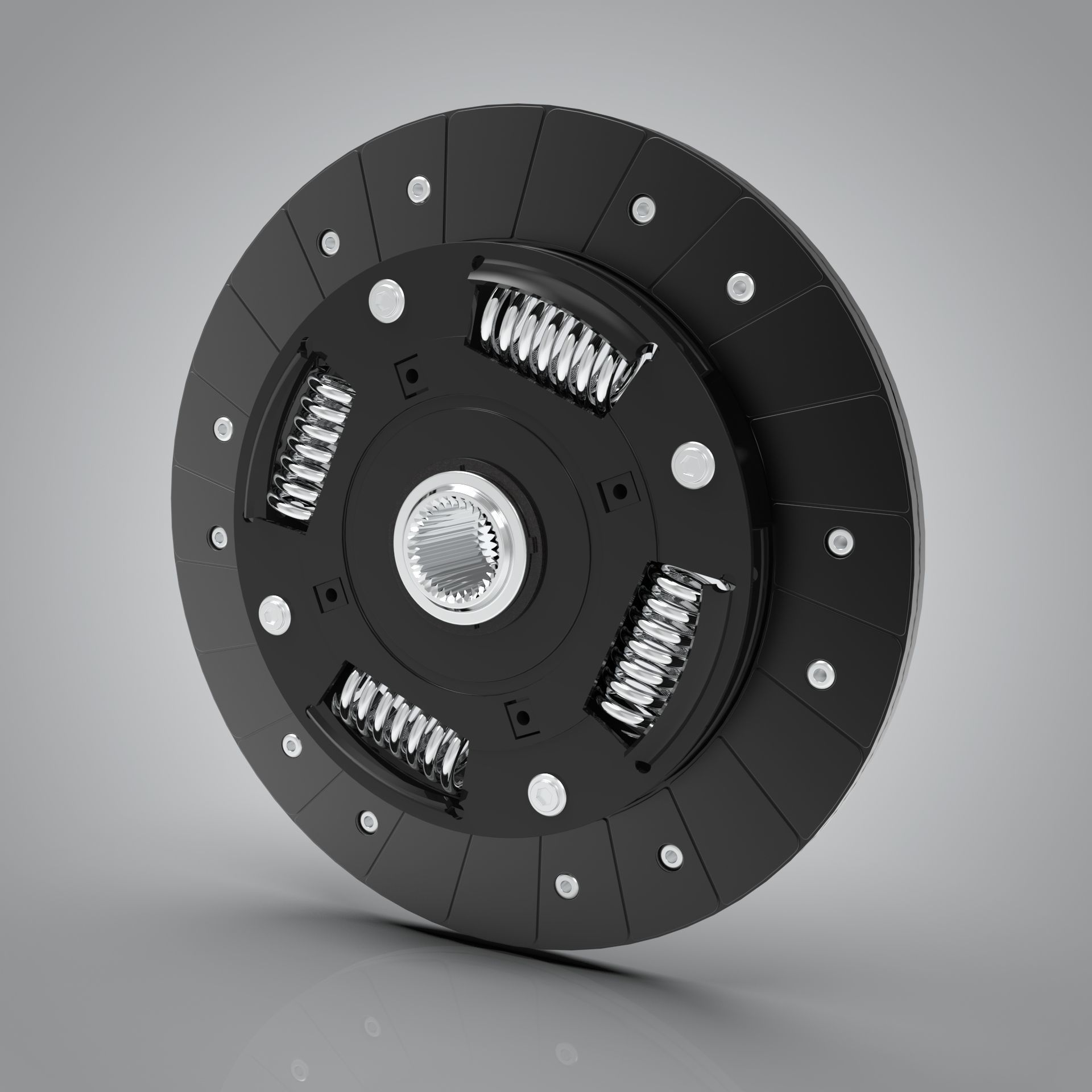Clutch With Fly-Wheel 3D model_4
