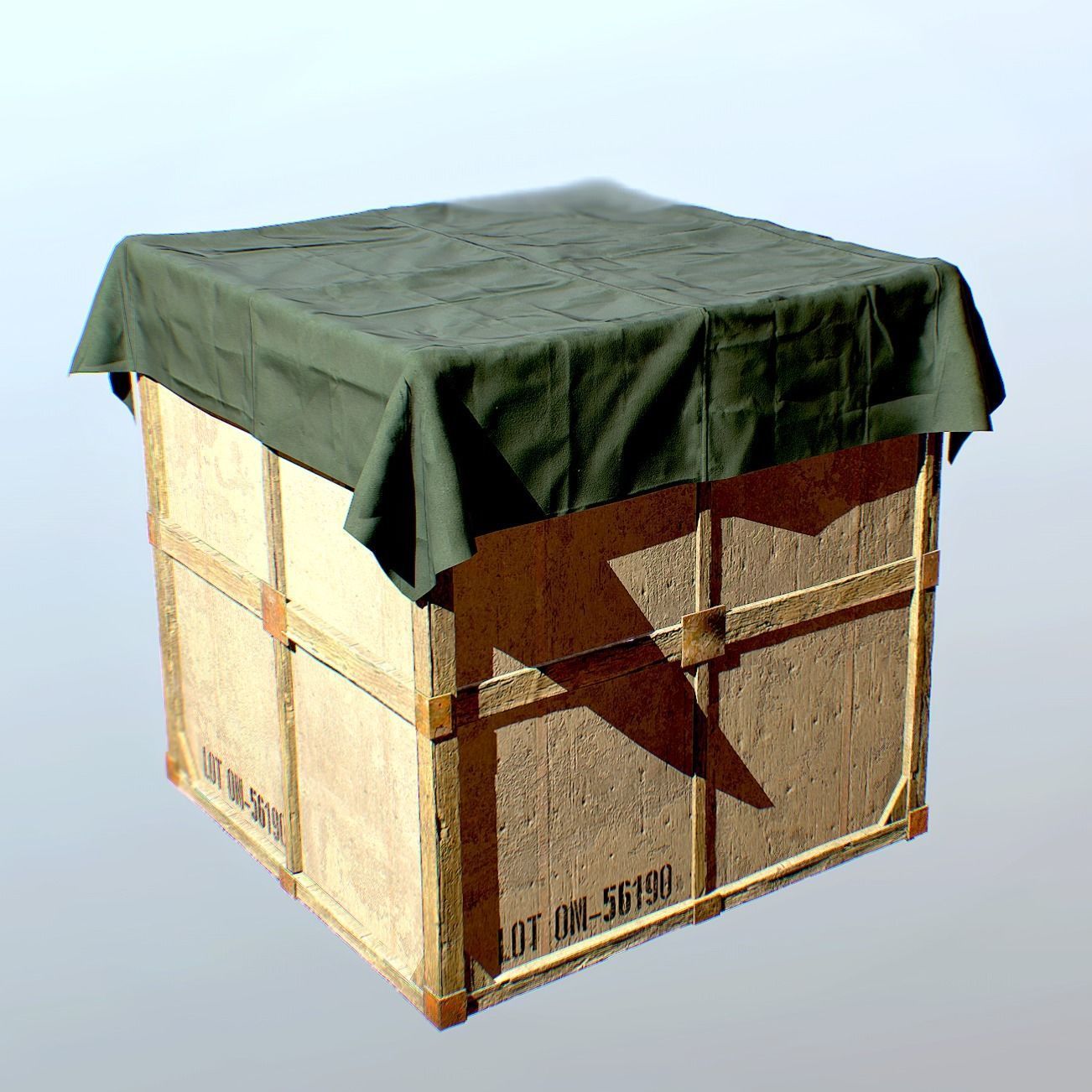 Drop Supply PBR 3d Model Low-poly 3D model_1