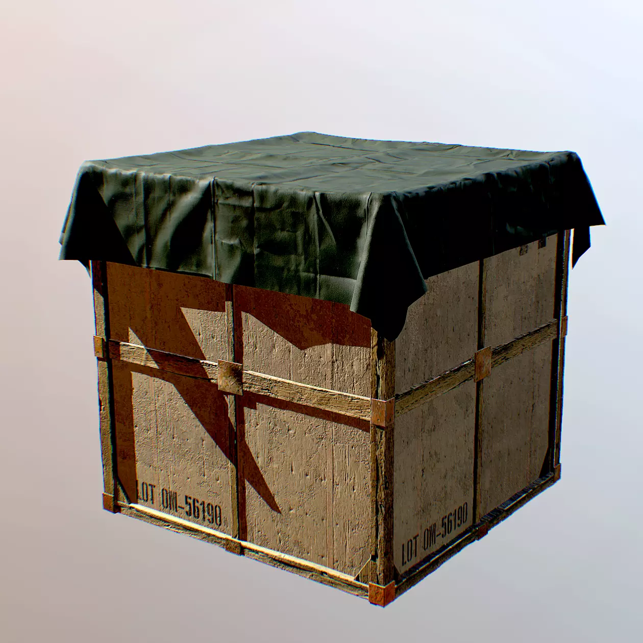 Drop Supply PBR 3d Model Low-poly 3D model_0