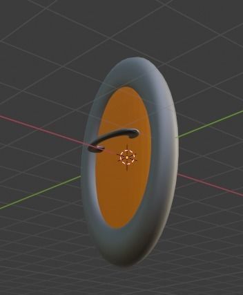 Low Poly Shield 3D model_1