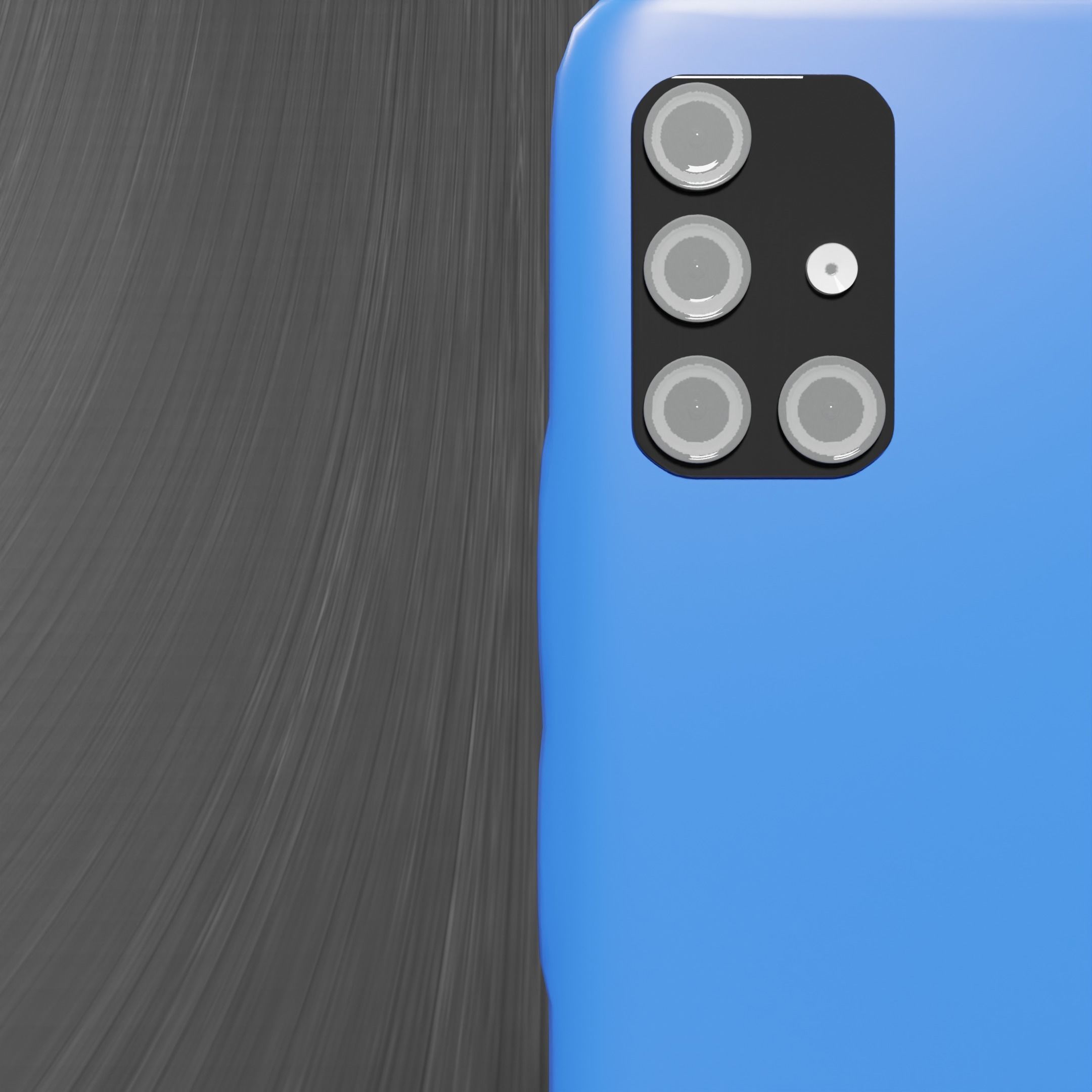 Samsung Galaxy A51 3D Model Free low-poly 3D model_7