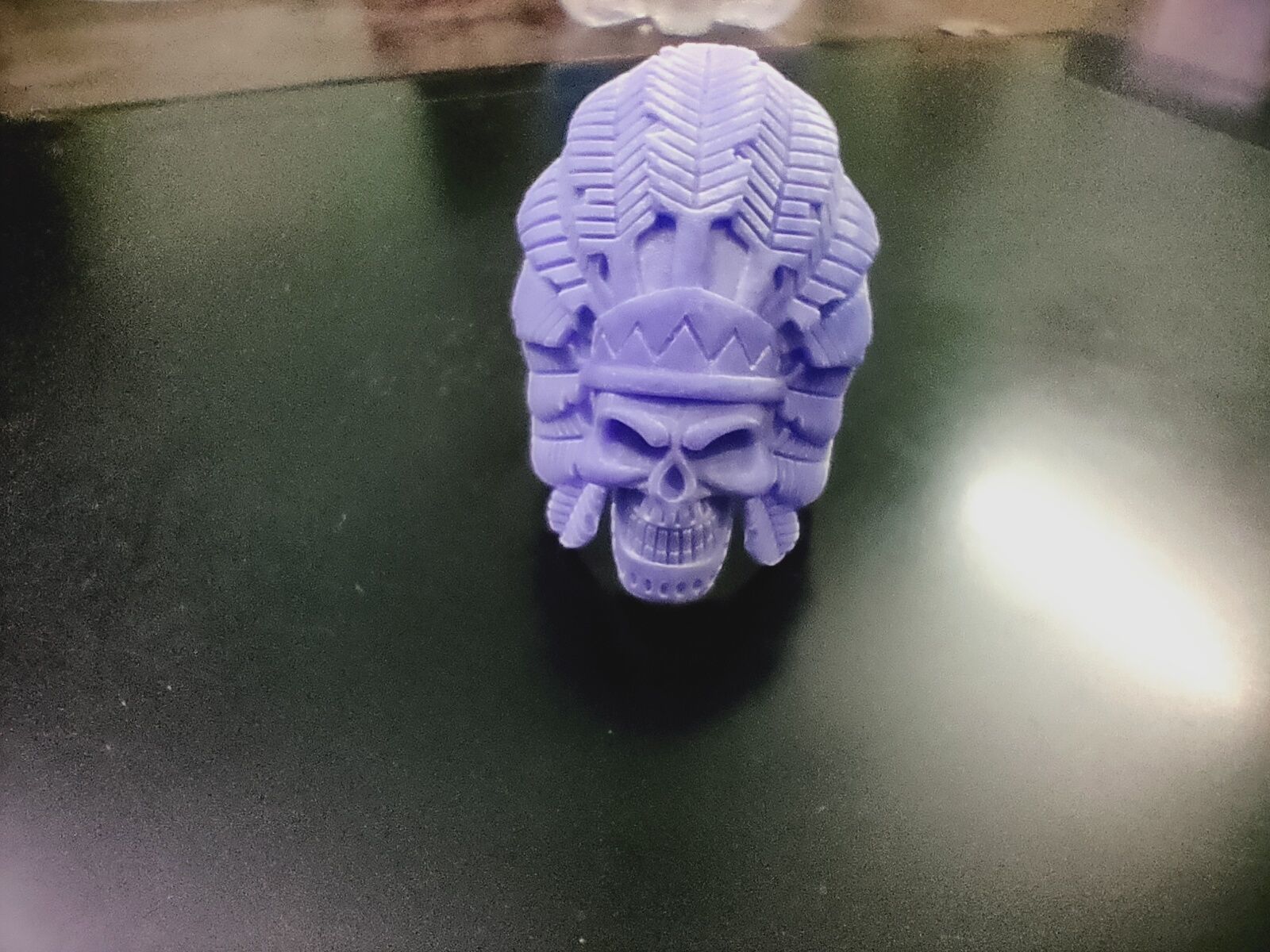 Skull ring Viking ring 3D print model_26