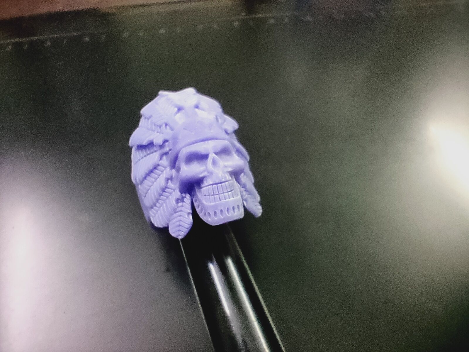 Skull ring Viking ring 3D print model_6