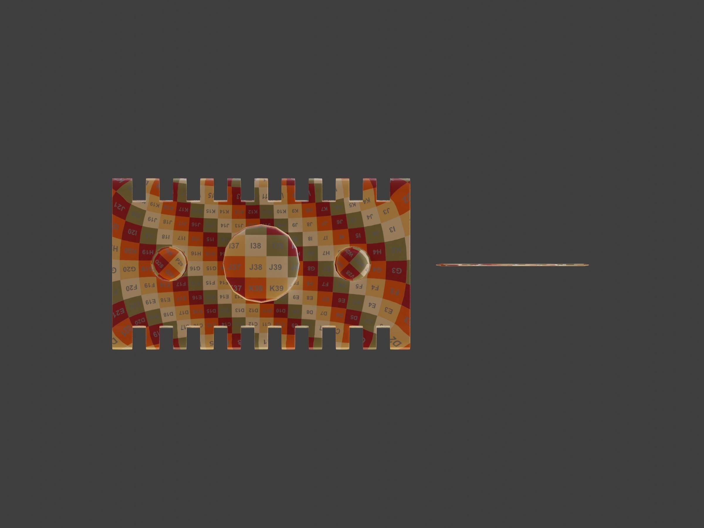 Vintage safety razor shaving and blade 3D model_20