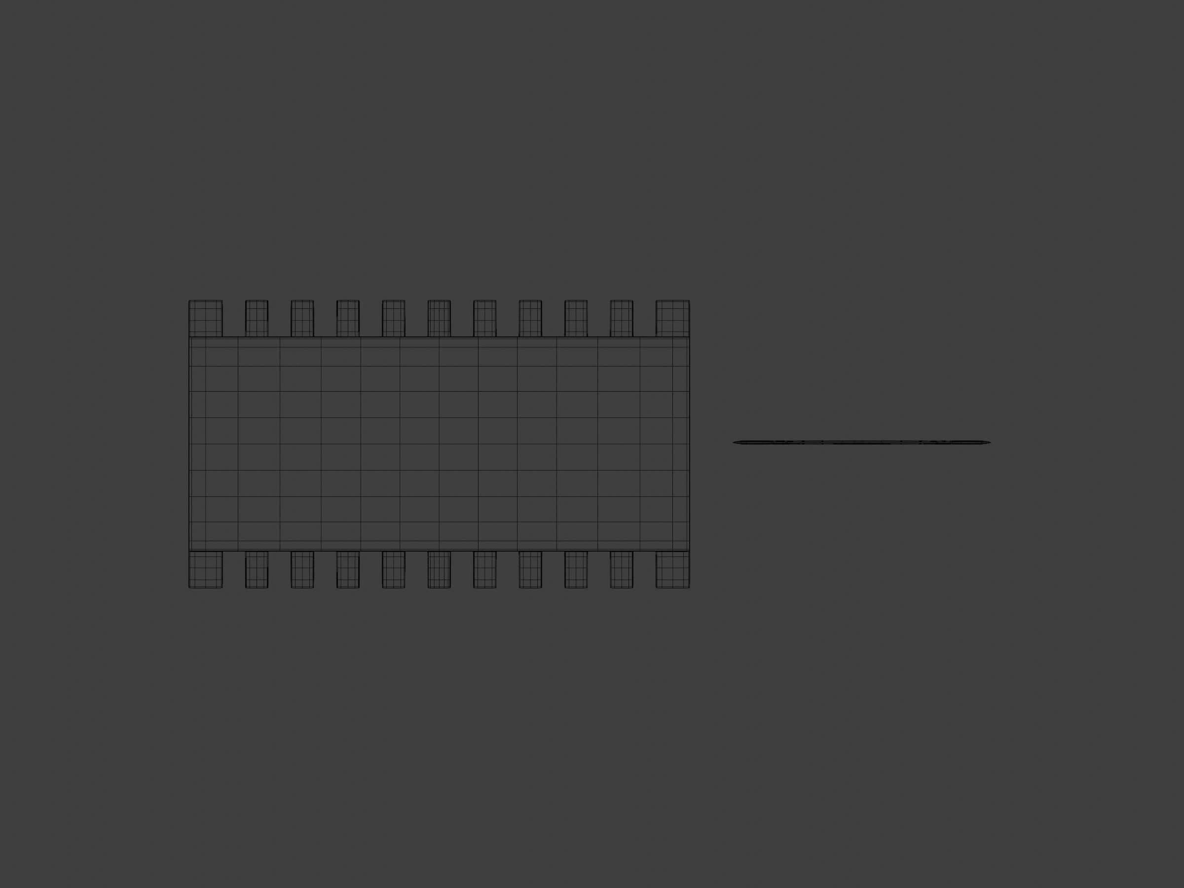 Vintage safety razor shaving and blade 3D model_13