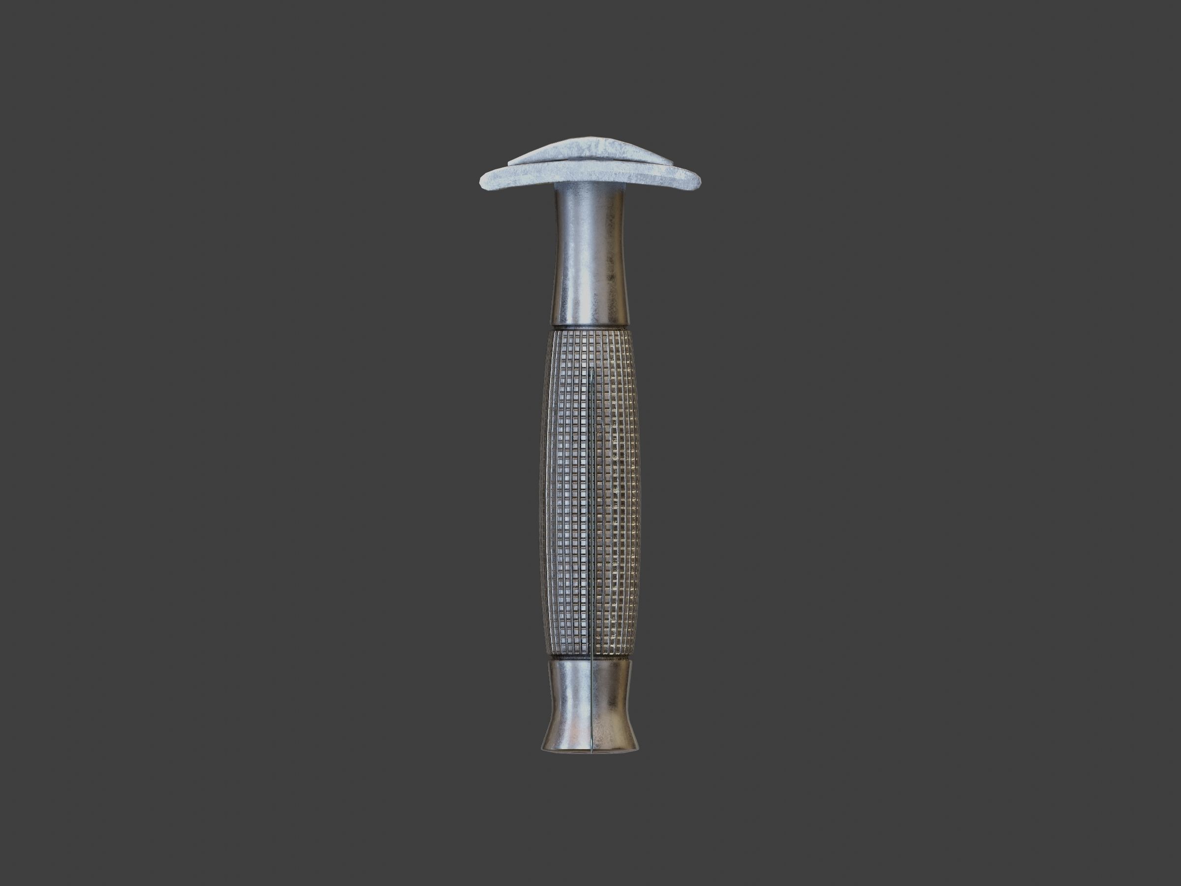 Vintage safety razor shaving and blade 3D model_23