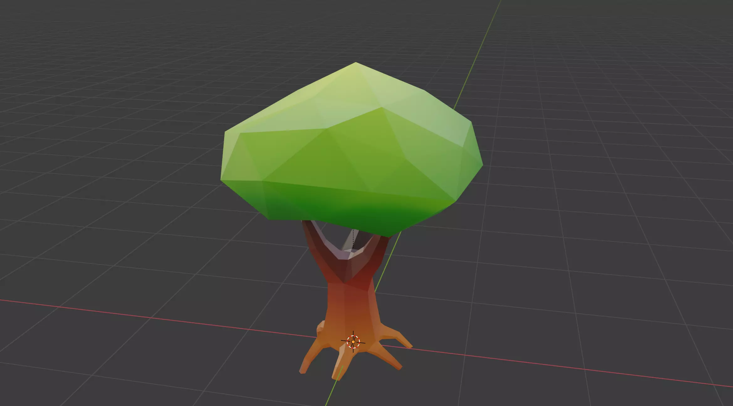 LowPolyTree polygonal tree Low-poly 3D model