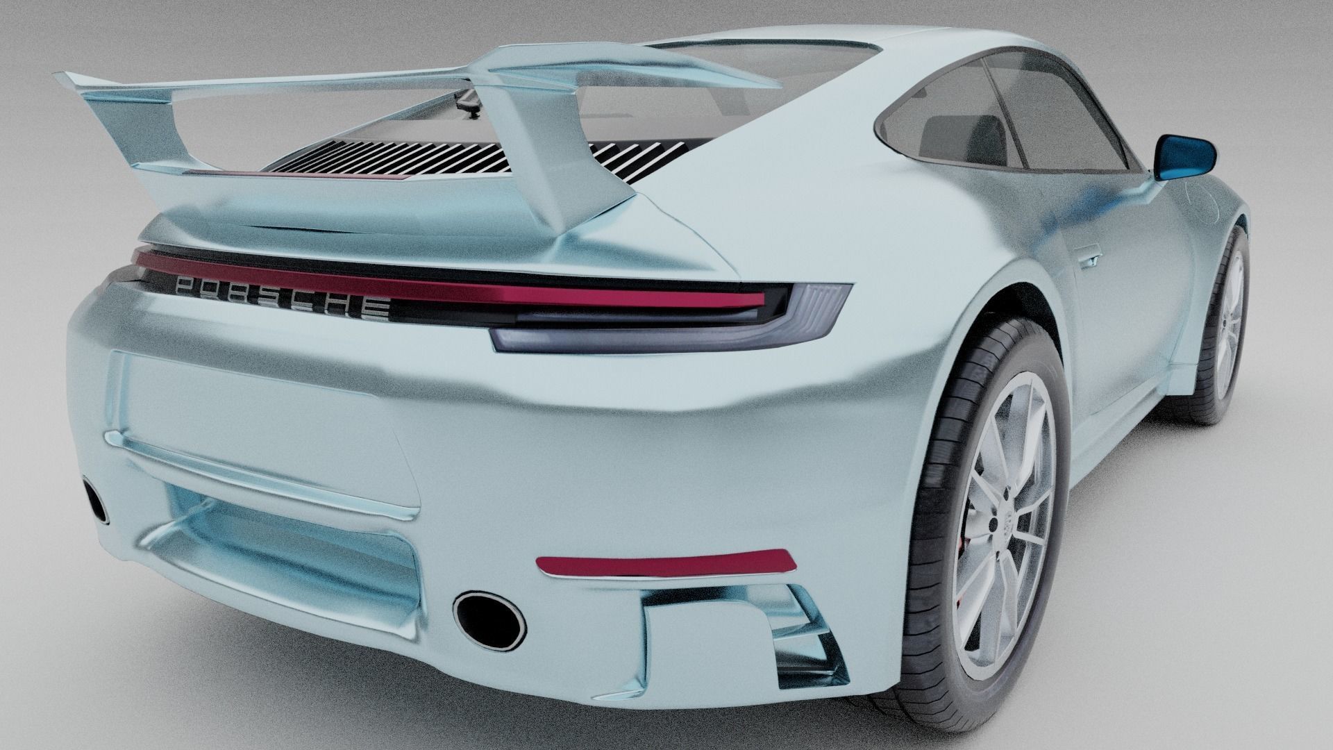 Porsche 911 Carrera S 2020 Low-poly 3D model_2
