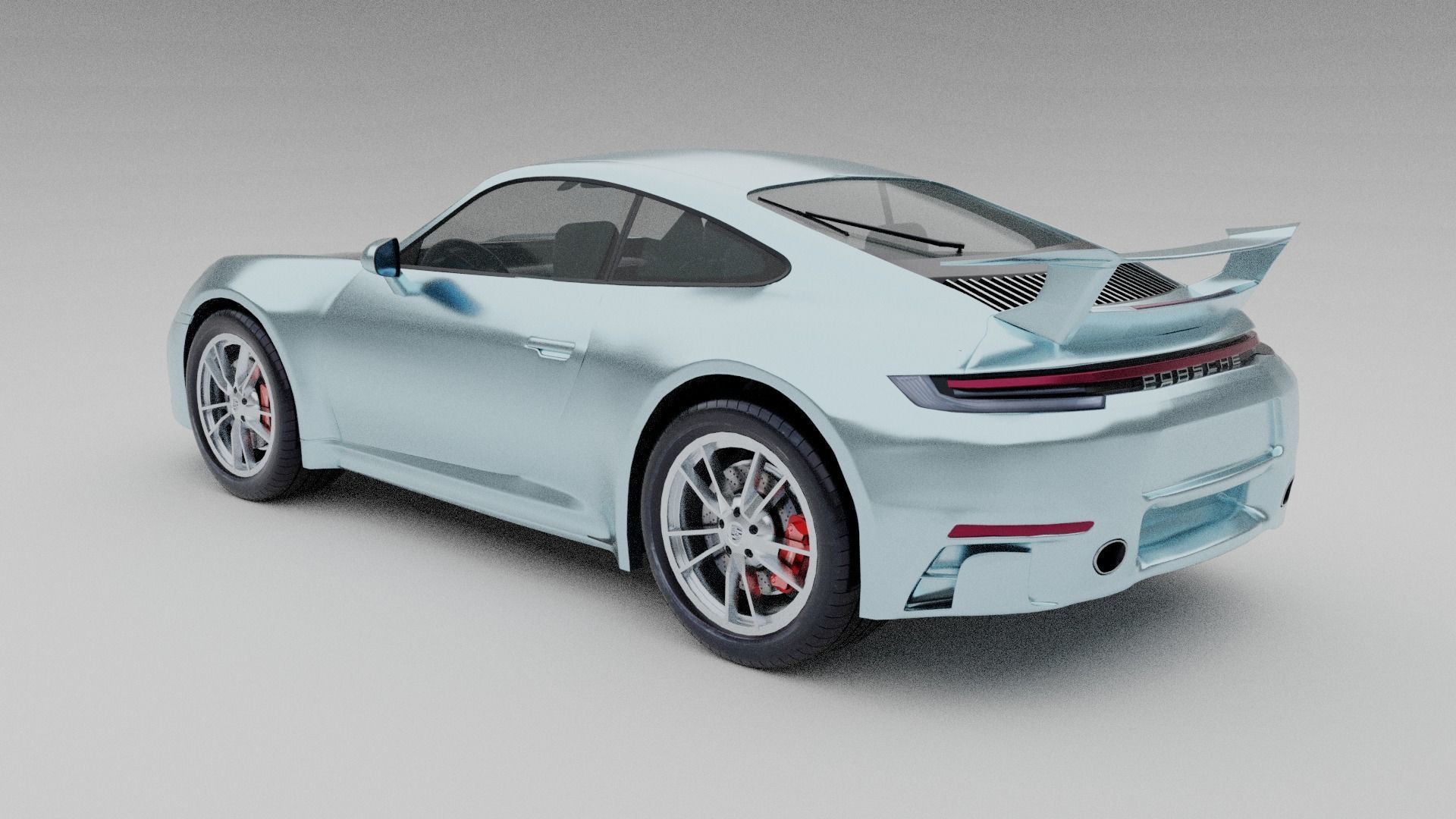 Porsche 911 Carrera S 2020 Low-poly 3D model_1