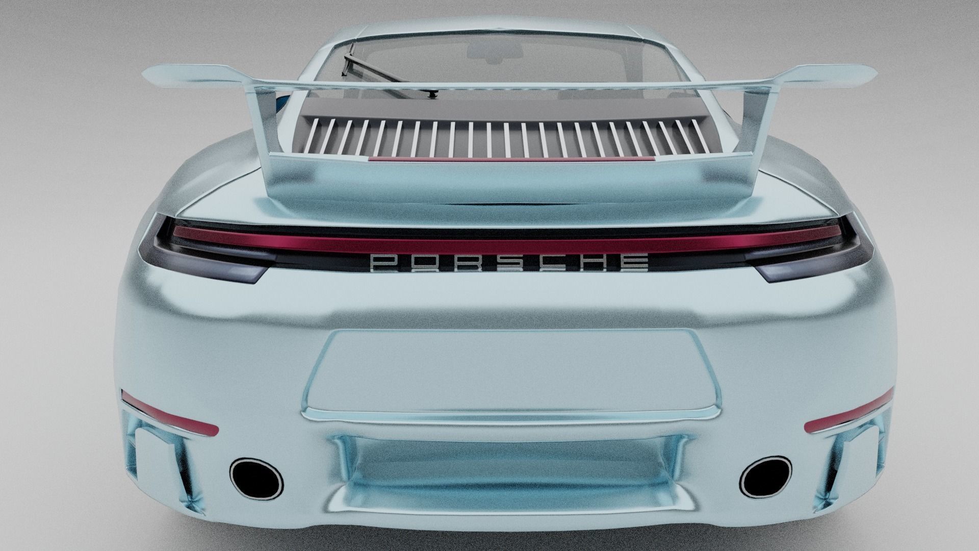 Porsche 911 Carrera S 2020 Low-poly 3D model_3