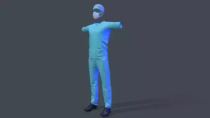 Medical clothing Medic Doctor 3D model