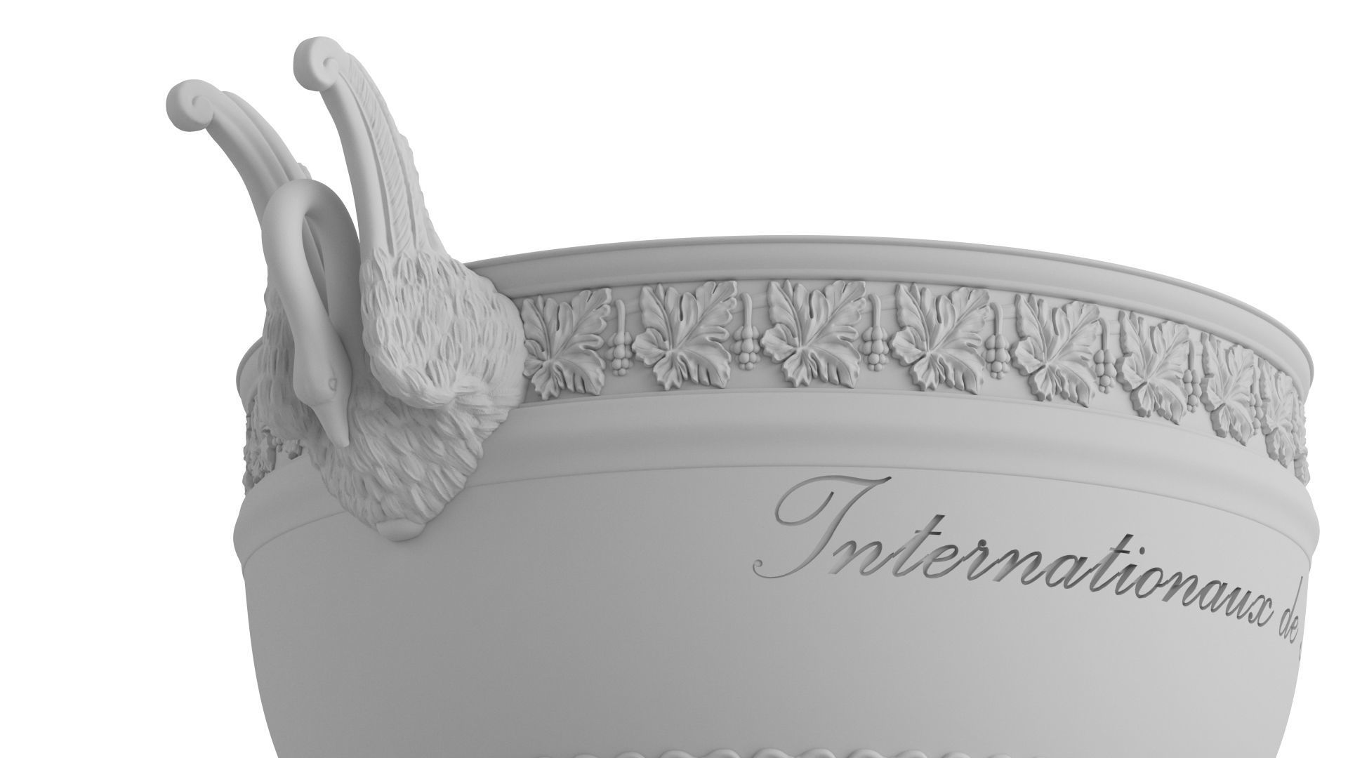 Roland Garros Trophy Musketeers Cup 3D model_17