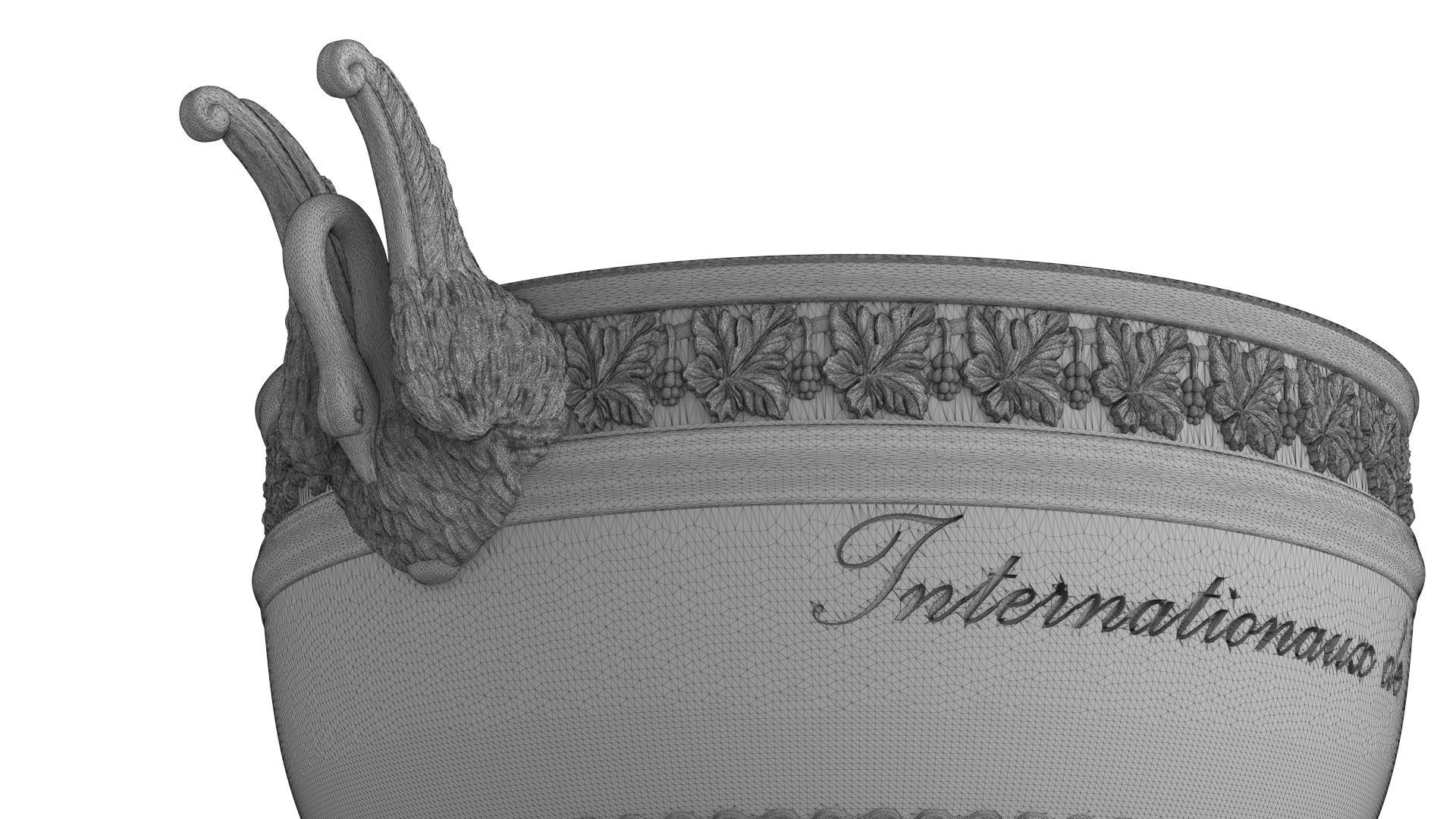 Roland Garros Trophy Musketeers Cup 3D model_15