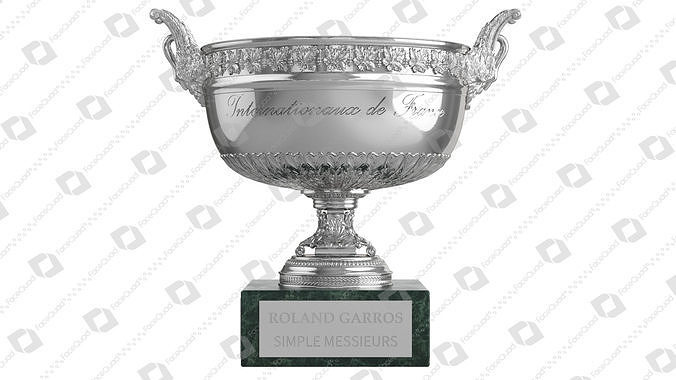 Roland Garros Trophy Musketeers Cup 3D model