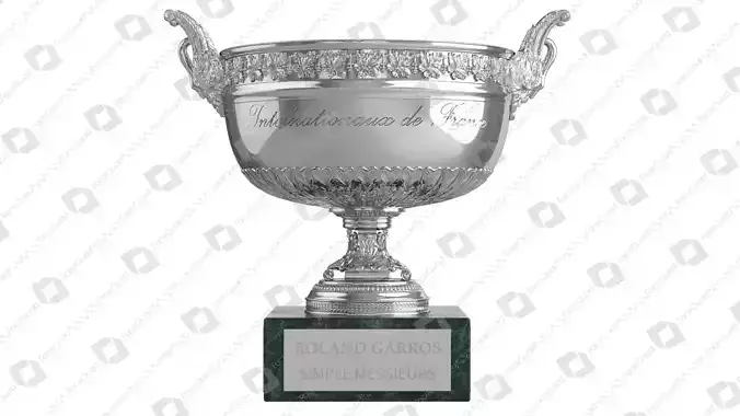 Roland Garros Trophy Musketeers Cup 3D model