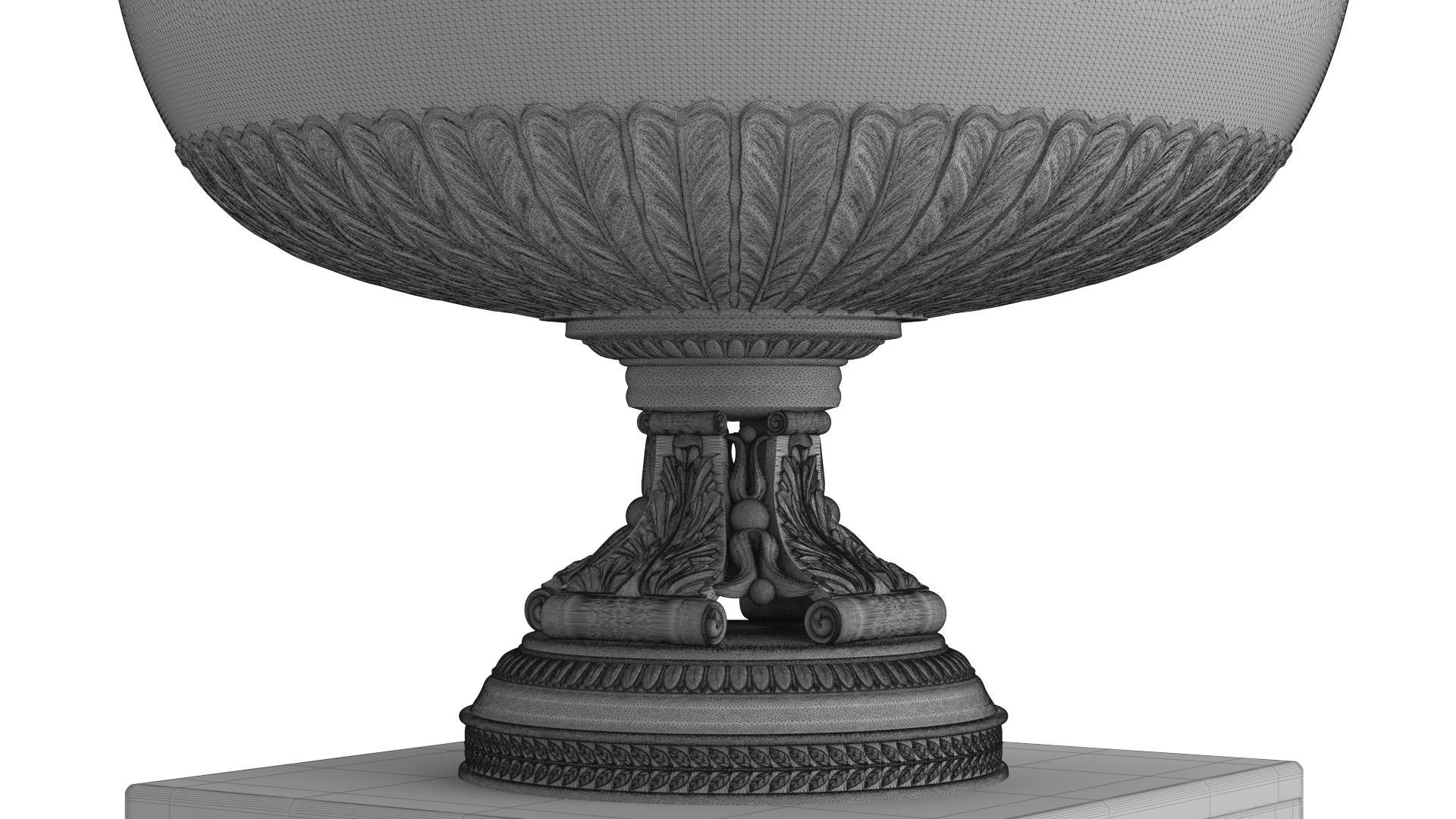 Roland Garros Trophy Musketeers Cup 3D model_14