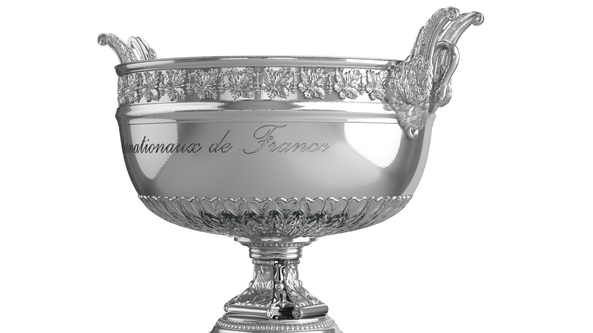 Roland Garros Trophy Musketeers Cup 3D model_5