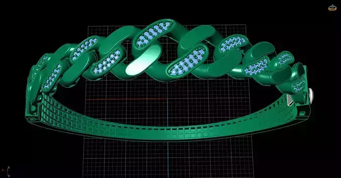 chain bracelet 18 size 3D print model