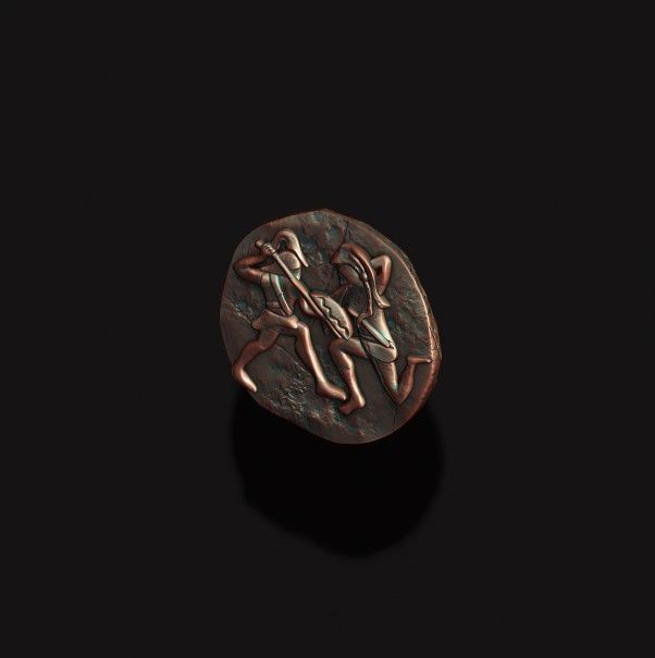 old coin v5 3D print model_6