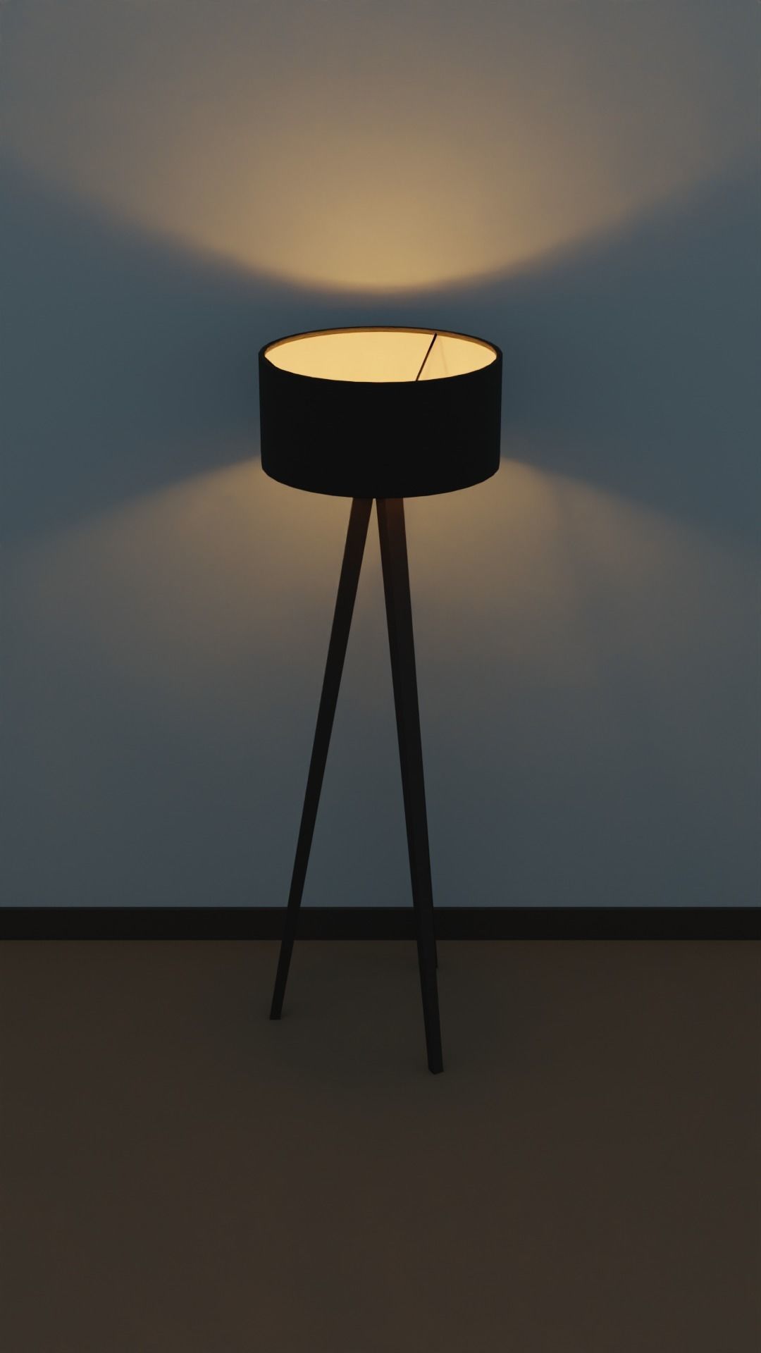 Floor lamp Low-poly 3D model_5
