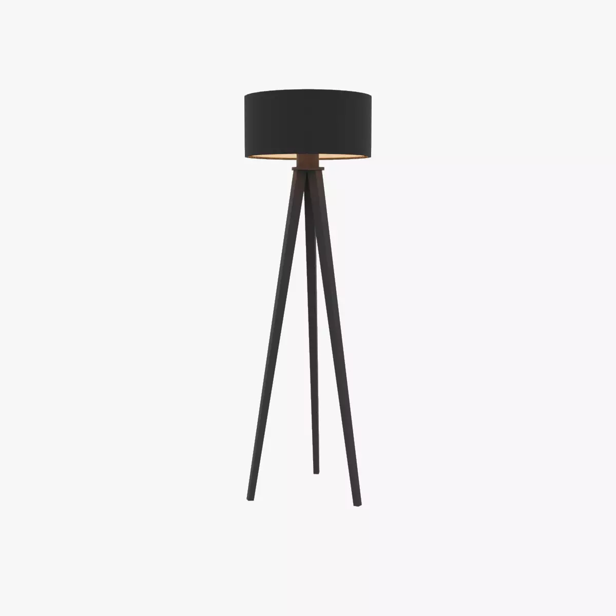 Floor lamp Low-poly 3D model_0