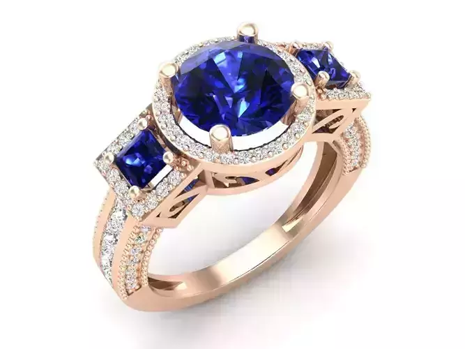 Diamond jewelry ring for woman