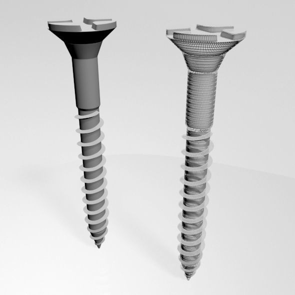 Drywall Screw 02 3D model_1
