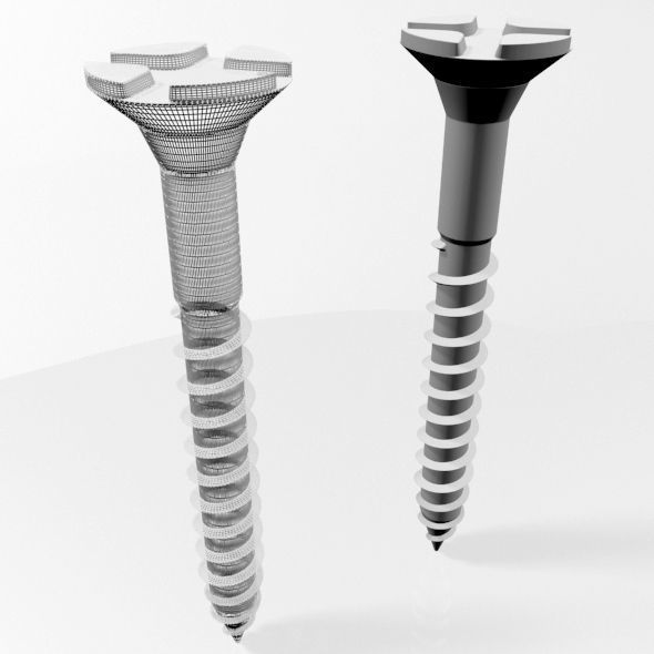 Drywall Screw 02 3D model_3