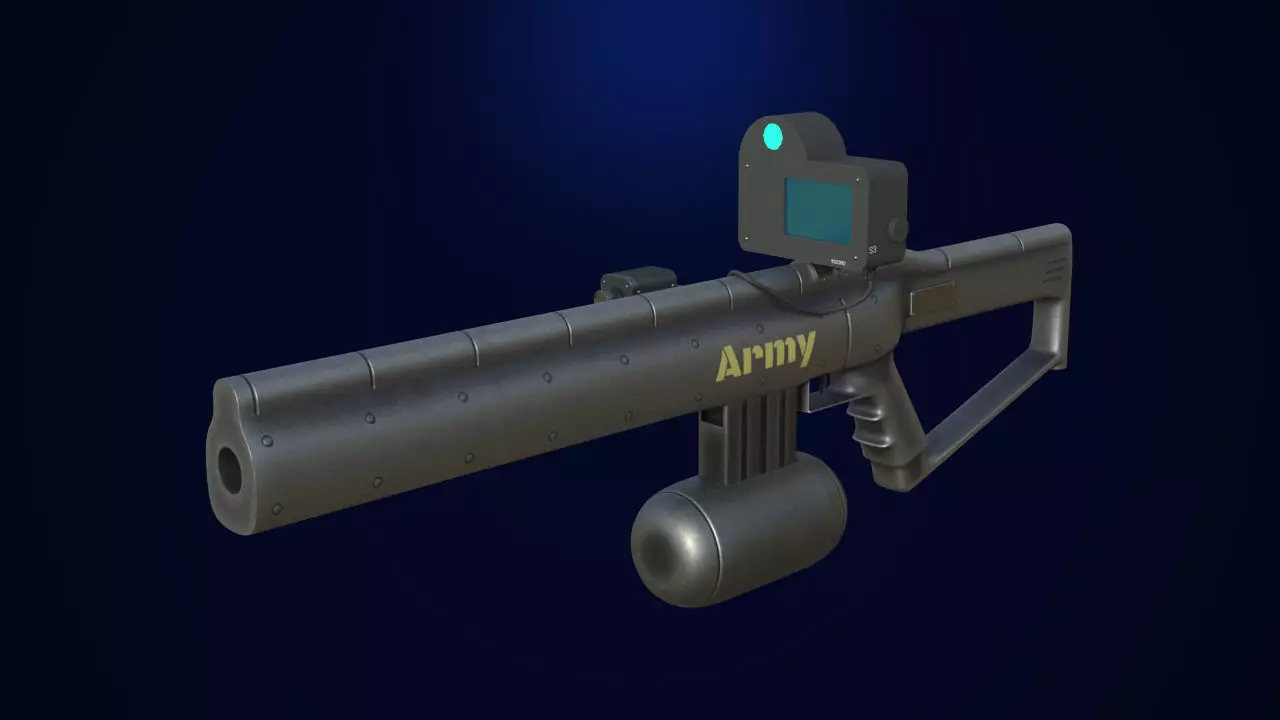 Sci-fi Guns Free low-poly 3D model