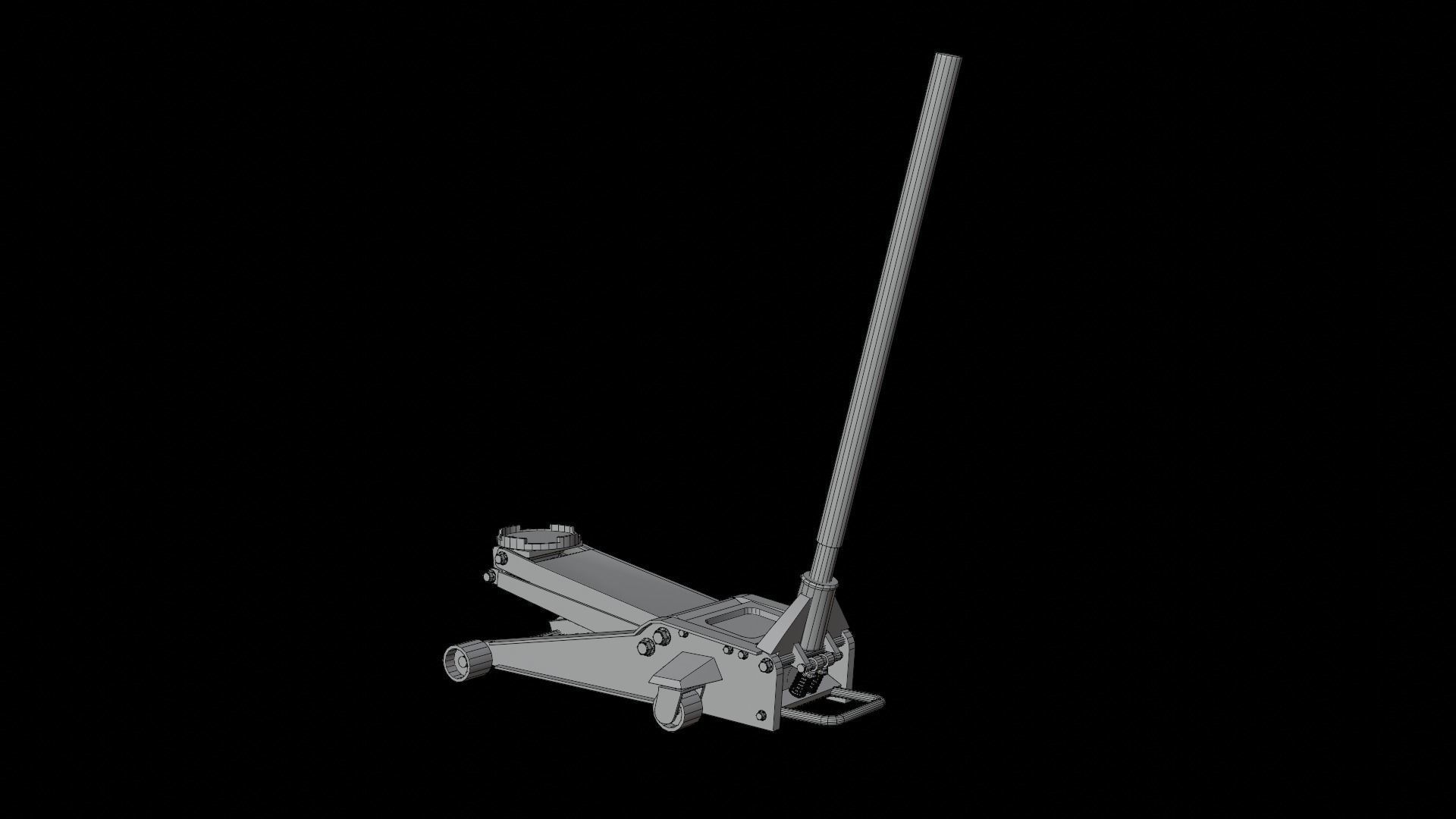 Service Jack Set Low-poly 3D model_8