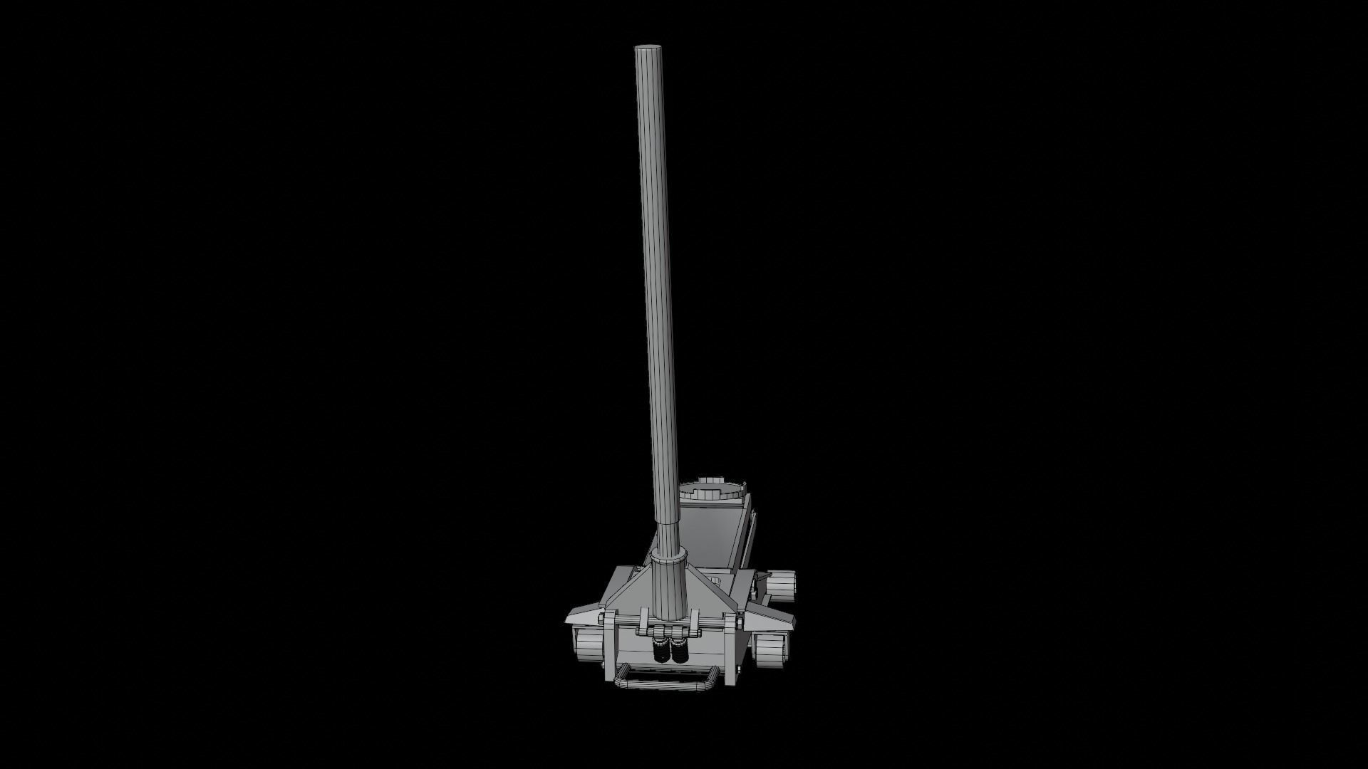 Service Jack Set Low-poly 3D model_9