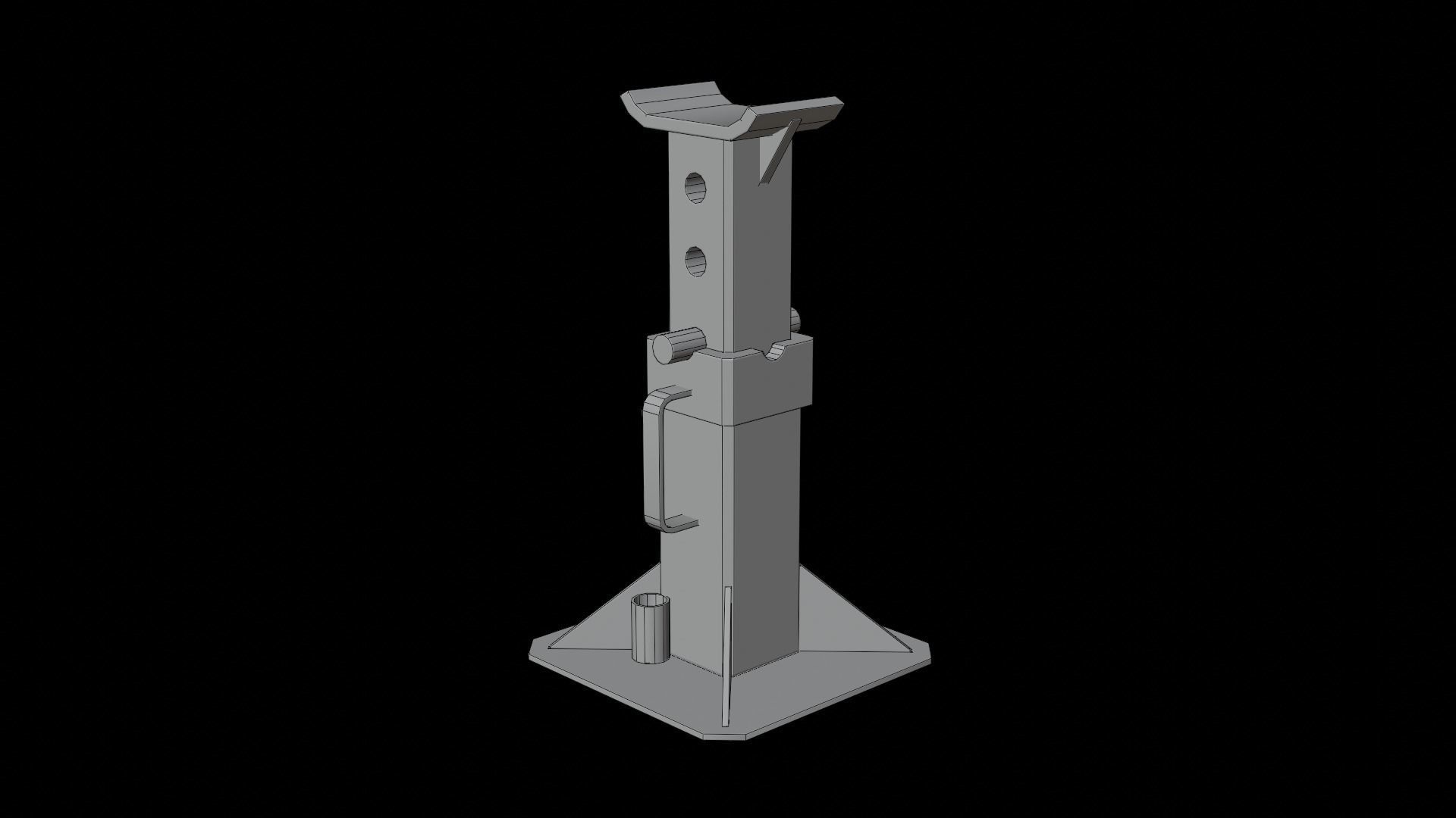 Service Jack Set Low-poly 3D model_15