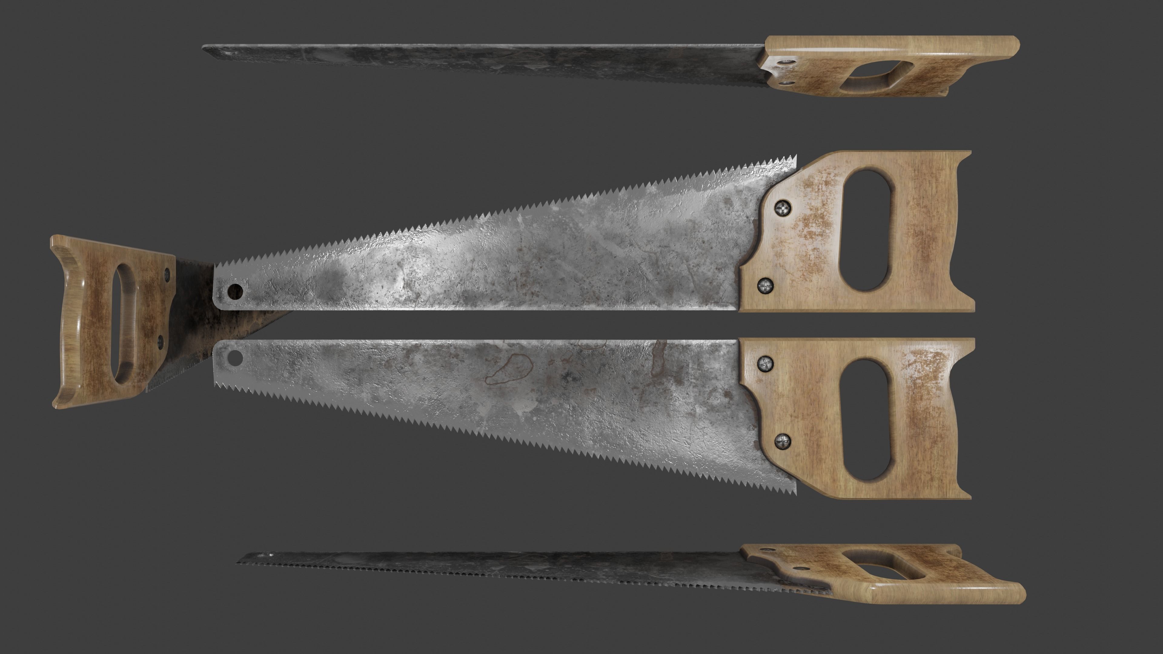 tools with render scene Low-poly 3D model_12