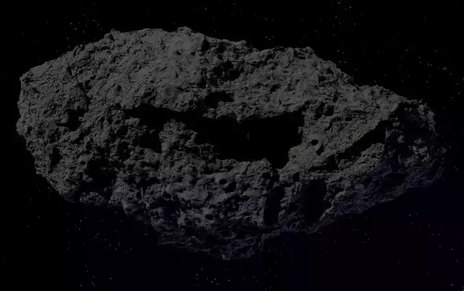 asteroid version 1 high  detail  3D model