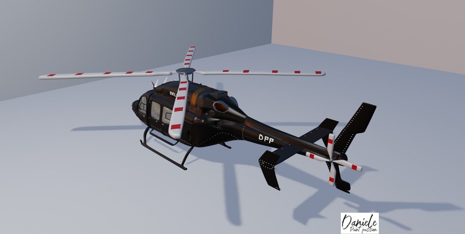 Helicopter Bell 429 3D model_6
