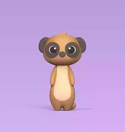 Cute Meerkat 3D print model